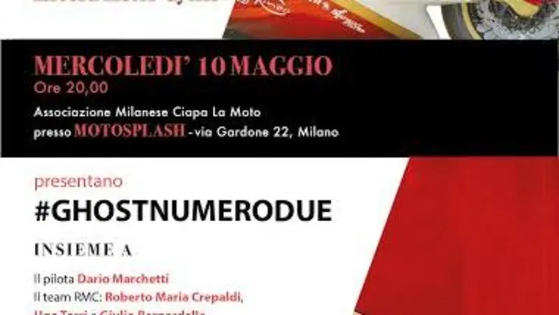 "Ghost Night " mercoled&igrave; 10 maggio da Ciapa la Moto