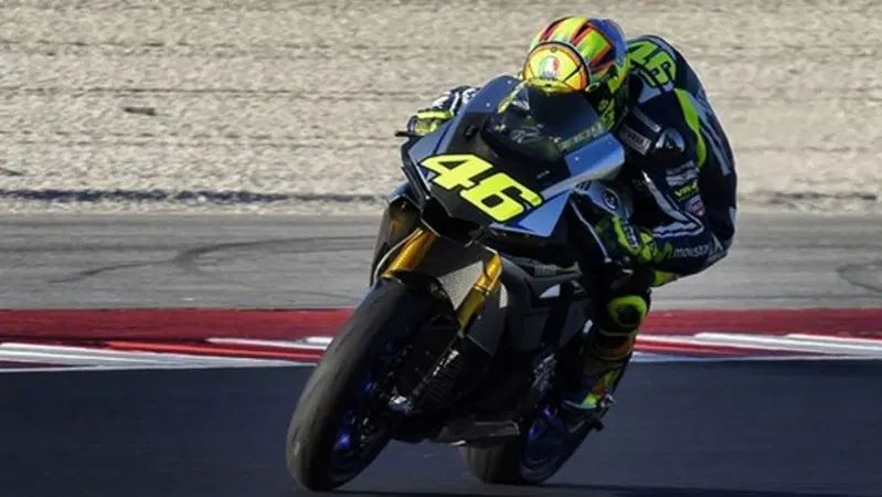 Valentino Rossi al Mugello sulla Yamaha R1